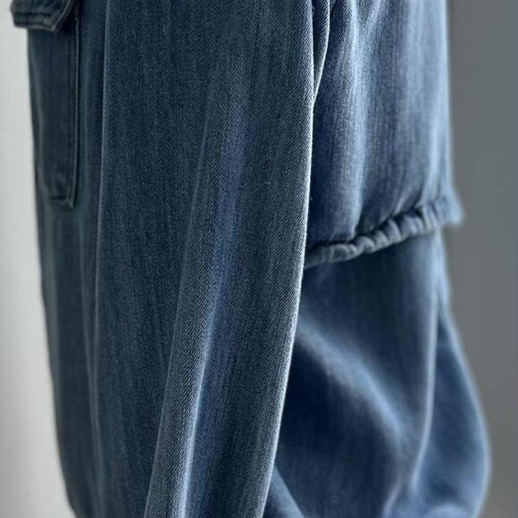 Rails Collins Light Indigo Military Inspired Lyocell Jacket w/ Drawstring – US L - Picture 5 of 12